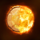 A composite image shows a tree's rings and a Sun-like ball of fire.